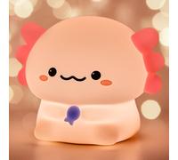 Shiba-Axolotl Veilleuse Enfant Tactile Led, Usb Rechargeable Veilleuse Bébé En Silicone À 3 Modes Luminosité Avec 30 Minutes Minut[3