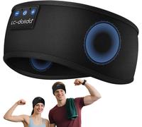 SHIBA-Bandeau de sommeil avec écouteurs Bluetooth 5.0 - Cadeau personnalisé - Avec haut-parleur HD stéréo ultra fin - Super doux -[1