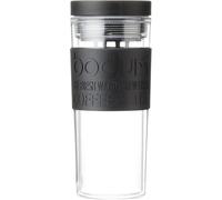 Shiba-Bodum - 11685-01s - Travel Mug À Double Paroi En Plastique - Couvercle À Vis Hermétique - 0.45 L, Noir[788]