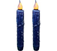 SHIBA-Bougies en Cire véritable trempées à la Main, fonctionnant sur Piles, avec minuterie LED, décoration Rustique Primitive sans[2