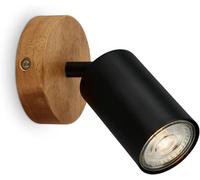 SHIBA-BRILONER - Applique Murale, Éclairage de Plafond, Led Lampe Salon, Applique rétro avec bois, Applique vintage, douille GU10,[2