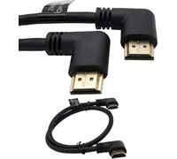 SHIBA-Câble HDMI 2.1 court 8 K 60 Hz 4 K 120 Hz Angle 90° pour PS5 PS4 TV Lecteur DVD projecteurs ordinateur moniteur PC (angle dr[7