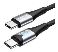 SHIBA-Câble USB C vers USB C, 2M 100W PD 20V/5A Cable Type C Charge Rapide Nylon Tressé Chargeur Type C pour iPhone 15 Pro Max, Ma[2