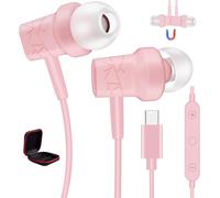 SHIBA-Casque USB C de type C - Écouteurs filaires magnétiques - Contrôle du volume - Pour iPhone 16 Plus 15 Pro Max iPad Galaxy S2[6