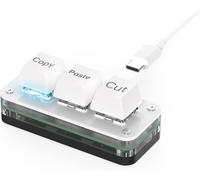 SHIBA-Clavier de Jeu programmable USB-C personnalisé Copie pâte Cut 3 Touches avec lumière LED Clavier mécanique à Chaud Macro[450]