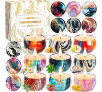 SHIBA-Coffret de 9 Bougies Parfumées, Cadeau Décoratif pour Mariage, Anniversaire, Fête des Mères et Pères[559]
