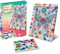 SHIBA-- COLLECTION SEQUINS - Papillon - Activités Créatives pour Enfants dès 7 Ans - Créez un Tableau Étincelant avec des Sequins [3