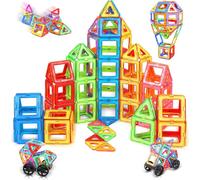Shiba-Construction Magnetique Enfant 50 Pièces, Jeux Magnetique Enfant Jeux De Construction, Magnetic Tiles Jeux Jouet Enfant 3 4 [9