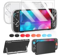 Shiba-Coque Compatible Avec Nintendo Switch 2(2025), Étui Protection & 2 Écrans Verre Trempé 9h & 8 Capuchons Joystick Pouce Joy-C[4
