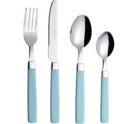 SHIBA-Couverts en Inox/Coutellerie 16 PIÈCES - acier inoxydable avec poignées de couleurs - 4 x Fourchettes, 4 x Couteaux, 4 x Cui[9