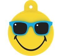 SHIBA-Emtec ECMMD16GSW108 - Clé USB - 2.0 - Série Licence - Collection Smiley World Jaune - 16 Go - Mr Hawaii Figurine Matière Gom[1