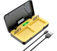 SHIBA-EN-EL14 20W Chargeur Rapide Dual pour Stockage de Batterie, Compatible avec Nikon D3100, D3200, D3300, D3400, D3500, D5100, [3