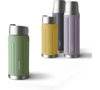 Shiba-Eppigrand Gourde Isotherme 500ml - Bouteille Isotherme Inox, Étanche, Sans Bpa, Avec Couvercle Click & Go (Moss Green, 500 M[3