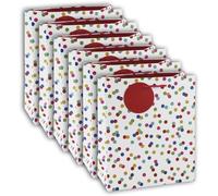 Shiba-Eurowrap 26988-3cpack - Un Lot De 6 Sacs Cadeaux Excellia- Format Moyen - 21,5x10,2x25,3cm - 210g - Motif : Pois Multicolors[3