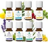 Shiba-Florabiol Pack Huiles Essentielles Bio Citron Jaune - Lavande Fine - Tea Tree - Gaulthérie - Menthe Poivrée - Ravintsara[1