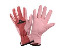 SHIBA-Gants MISS - Paire de Gants de Jardinage Femme Rose Barbie - En Cuir au Look Tendance & Raffiné - Idéal pour Tous Les Travau[1