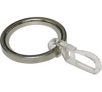 SHIBA-GARDINIA Anneau pour Tringle à Rideau de 20 mm de Diamètre, Insert Coulissant et Crochet Pliant Inclus, 6 Pièces, Série Chic[7