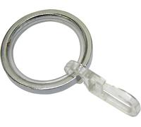 SHIBA-GARDINIA Anneau pour Tringle à Rideau de 20 mm de Diamètre, Insert Coulissant et Crochet Pliant Inclus, 6 Pièces, Série Chic[7
