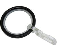 SHIBA-GARDINIA Anneau pour Tringle à Rideau de 20 mm de Diamètre, Insert Coulissant et Crochet Pliant Inclus, 6 Pièces, Série Chic[7