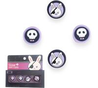 Shiba-Geekshare Lot De 4 Poignées De Pouce En Silicone Motif Tête De Mort Et ?il De Lapin Compatibles Avec Nintendo Switch Joy-Con[9