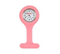 Shiba-Gima - Montre D'allaitement En Silicone, Cadran Rond, Couleur Rose[1811]