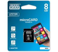 SHIBA-Goodram Micro SD C4 Carte mémoire microSDHC de 8 Go[418]