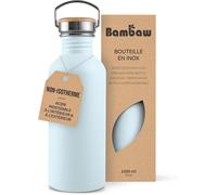 Shiba-Gourde 1l Inox, Bouteille D'eau Bleu Clair, Gourde Sans Bpa Non-Isotherme, Gourde Sport 1 Litre, Gourde Acier Inoxydable 1l [9