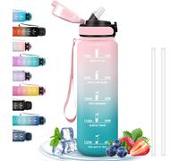 Shiba-Gourde, Gourde 1l Avec Paille, Gourde Sport Anti-Fuite, Gourde Reutilisable Avec Slogan De Motivation, Gourde Pour Boire Plu[3