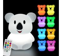SHIBA-Grande Koala Veilleuses pour enfants, lampe de chambre à coucher de bébé, lumières d'animaux pour filles et garçons décorati[6