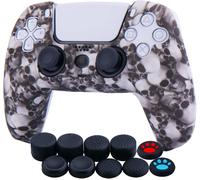 Shiba-Housse Coques Autocollants En Impression Silicone Épaissi Skin Cover Pour Ps5 Dualsense Manette (Crânes Blancs) X 1 Avec Pri[1