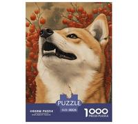 Shiba Inu 1000 Pieces Animation Puzzle en Papier Jeu D'Intelligence De l'art De La DécoRation Moderne Adultes Et Enfants Dès 14 Ans 38x26cm/1000pcs