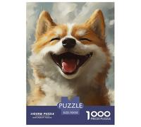 Shiba Inu 1000 Pieces Animation Puzzle en Papier Jeu Éduchatif Défi De l'art De La DécoRation Moderne Adultes Enfants 70x50cm/1000pcs