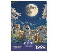 Shiba Inu 1000 Pieces Animation Puzzle en Papier Matériaux Recyclés De l'art De La DécoRation Moderne Adultes Enfants 38x26cm/1000pcs