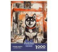 Shiba Inu 1000 Pieces Animation Puzzle pour Adulte Détente & Relaxation De l'art De La DécoRation Moderne Adultes Et Enfants Dès 14 Ans 70x50cm/1000pcs