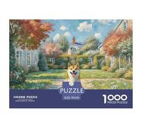 Shiba Inu 1000 Pièces Jigsaw Puzzle Animal de Compagnie Chien Famille Artistique Jeu Éduchatif Défi Jouets 70x50cm/1000pcs