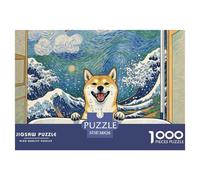 Shiba Inu 1000 Pièces Jigsaw Puzzle Animal de Compagnie Chien Famille Classiques Cadeaux Défi Jouets 38x26cm/1000pcs