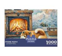 Shiba Inu 1000 Pièces Jigsaw Puzzle Animal de Compagnie Chien pour Adultes Classiques Jeu Éduchatif Qualité Supérieure Activité Créative 38x26cm/1000pcs