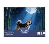 Shiba Inu 1000 Pièces Puzzle Difficile Et Stimulant sur Jeu Éducatif De Décoration Familiale Art Animal de Compagnie Chien Impossible Jeu pour Toute La Famille 38x26cm/1000pcs