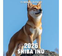 Shiba Inu 2026 Calendar: Foxlike expressions and playful charm