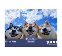 Shiba Inu | Amitié Canine Puzzle 1000 Pièces, Défi Captivant Jouet Amusant pour Adultes Et Enfants Jeu Éducatif Décor Mural & Cadeau Unique 38x26cm/1000pcs