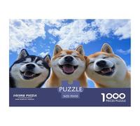 Shiba Inu | Amitié Canine Puzzle 1000 Pièces, Défi Ingénieux Jouet Anti-Stress pour Adultes Et Enfants Jeu Éducatif Décor Mural & Cadeau Moderne 70x50cm/1000pcs
