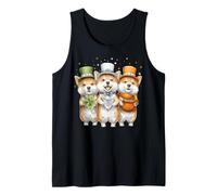 Shiba Inu Chien Leprechaun Trèfle Jour de la Saint-Patrick Irlande Débardeur