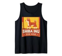 Shiba Inu Chien Maman Amusant et Coloré Rétro Débardeur
