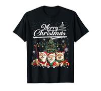 Shiba Inu Christmas Tree Lights Decorations Dog Lover Xmas T-Shirt