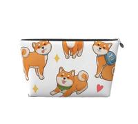 Shiba Inu drôle et Mignon, Trousse de Toilette Trousse de Maquillage Sac à cosmétiques Trousse de Toilette de Voyage Portable