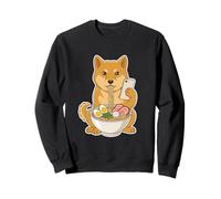 Shiba Inu Eating Ramen Nouilles Scrolling Phone Sweatshirt