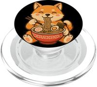 Shiba Inu Mangeant Ramen Mignon Japonais Chien Japonais Ramen PopSockets PopGrip pour MagSafe