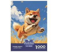 Shiba Inu Mignon 1000 Pieces Animation Puzzle en Papier Qualité Supérieure De l'art De La Décoration Moderne Adultes Enfants 38x26cm/1000pcs