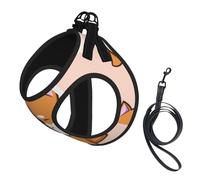 Shiba Inu Mignon et Kawaii,Harnais pour Animaux de Compagnie, Harnais réfléchissant réglable pour Chien,L