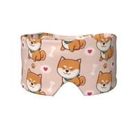 Shiba Inu mignon et kawaii,Masque pour les yeux bloquant la lumière Cache-yeux et cache-oreilles pour le sommeil